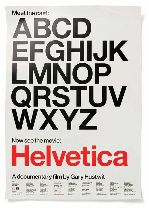 Helvetica poster
