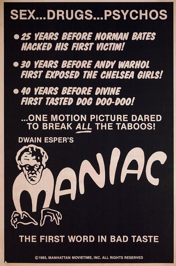 Maniac poster