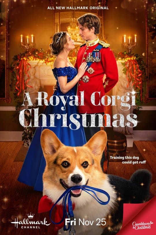 A Royal Corgi Christmas poster