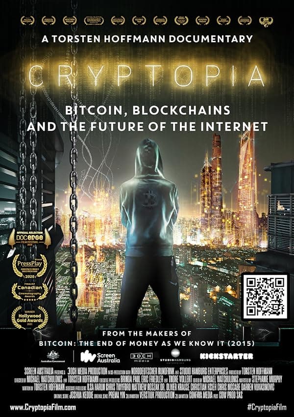 Cryptopia: Bitcoin, Blockchains and the Future of the Internet poster