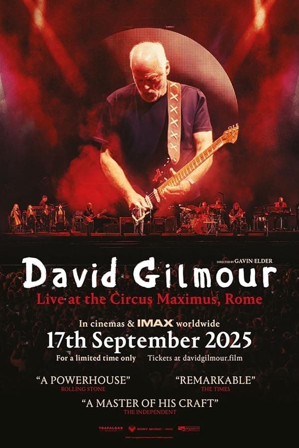 David Gilmour Live at the Circus Maximus, Rome poster