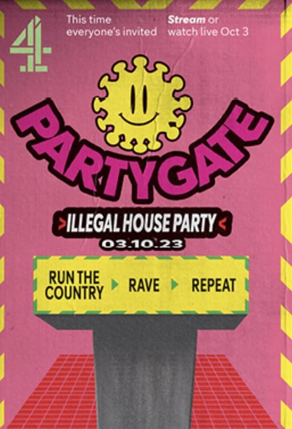 Partygate poster