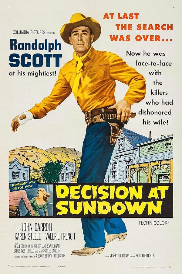 Decision at Sundown poster