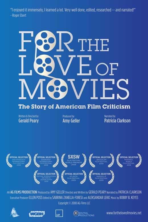 For the Love of Movies: The Story of American Film Criticism poster